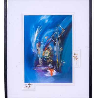 Foiled Offset Lithograph- Claus Schenk (Ger 20thC)