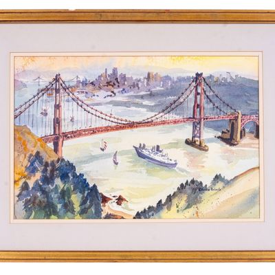 View of San Francisco by C. Roberts (Am 1922-2009)