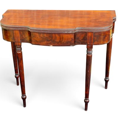 19c Mahogany Philadelphia Card Table