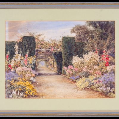 Watercolor on Paper by L. Stannard (Eng 1877-1944)
