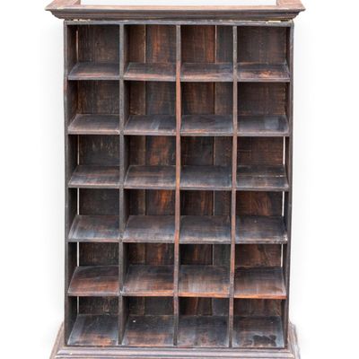 Antique-style Slotted Curio Cabinet