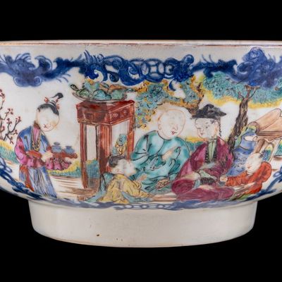 Chinese Porcelain Punch Bowl