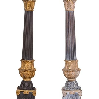 French Empire Bronze Lamp Bases (2)