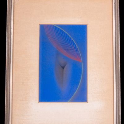 'Sailors Vitrine' Pastel on Board