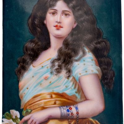 KPM Porcelain Portrait Plaque