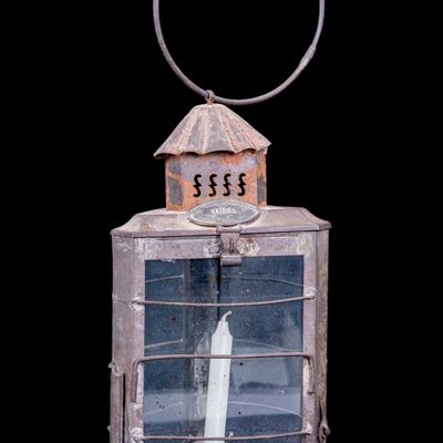 1854 Long Island Pressed Ware Safety Lantern