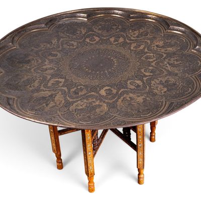 Large Persian Bronze Charger
