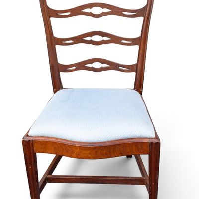 Period Chippendale Ribbon-Back Pa Side Chair