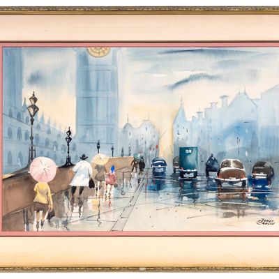 James Carlin (1906-1005) W/C, London Scene