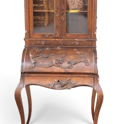 Antique French Roll Secretary Desk