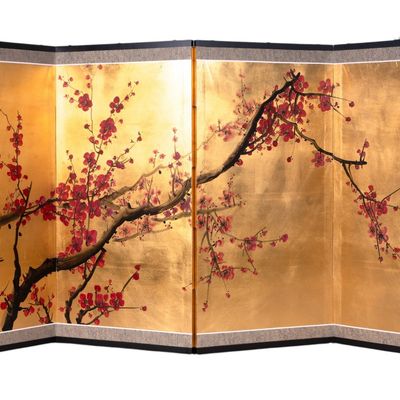 Chinese Style Gold Leaf Room Screen