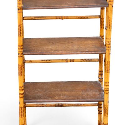 Victorian Bamboo 4-Tier Shelving Unit