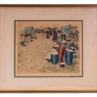 'The Porcelain Seller'- T.F. Simon (CZ 1877-1942)