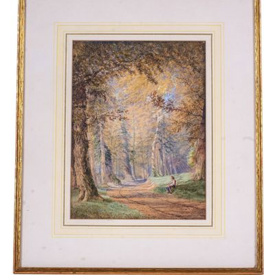 19th C Watercolor signed 'F. Lloyds'