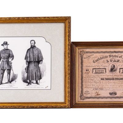 Framed Civil War Loan & Editioned Print