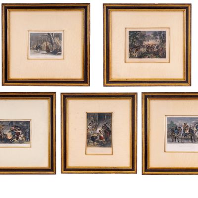 19th C Color Lithographs by John Rogers (1808-88)