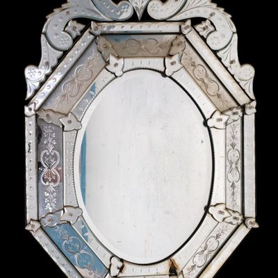 Vintage Venetian Etched Mirror