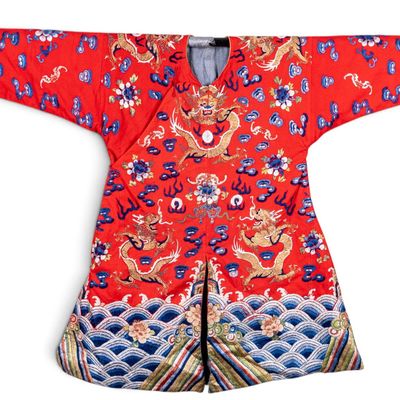 Chinese Red Dragon Robe