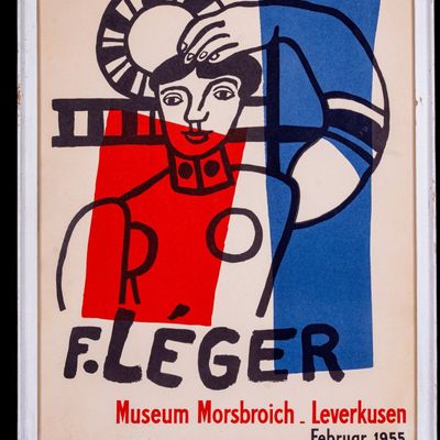 Fernand Leger 1955 Litho Exhibition Poster