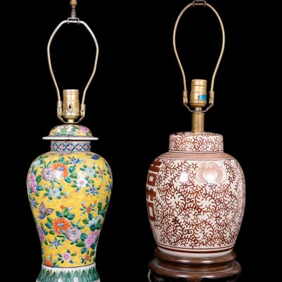Two Asian Table Lamps