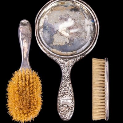 Antique Sterling Silver Vanity Set