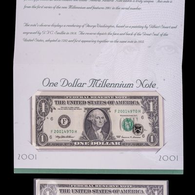 Millenium 2001 Federal Reserve Notes