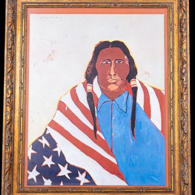 Fritz Scholder Bicentennial "Indian 1976" Litho