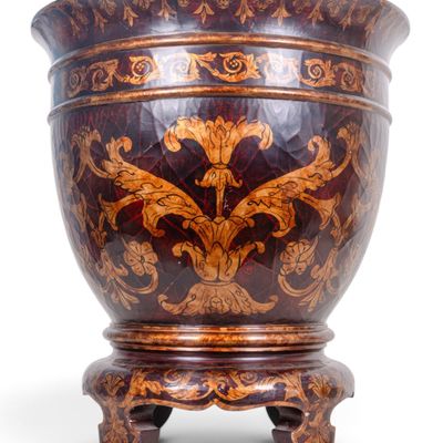 Large Decorative Lacquered Planter
