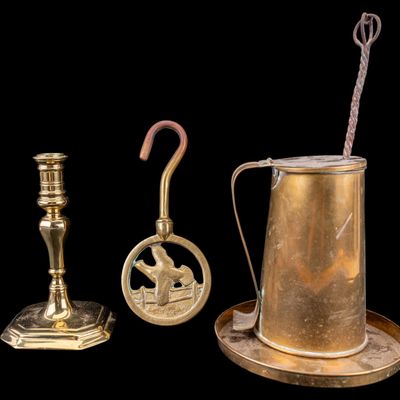 Cape Cod Brass Firestarter, Duck Hook, Candlestick
