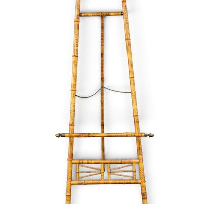 Antique Bamboo Floor Easel
