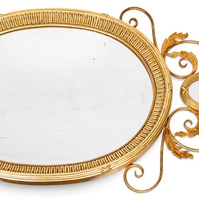 La Barge Double Oval Mirror