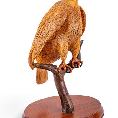 Carved Eagle by York, PA Wood Carver Herb Cox 1980