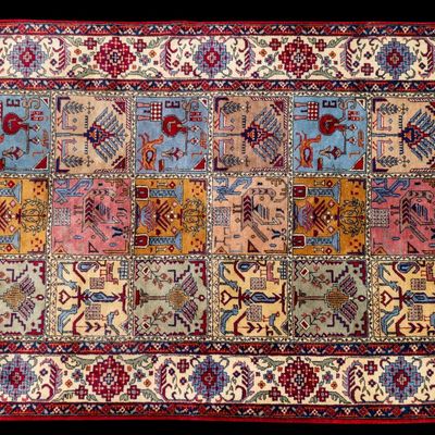 Antique Persian Hand-Knotted Area Rug