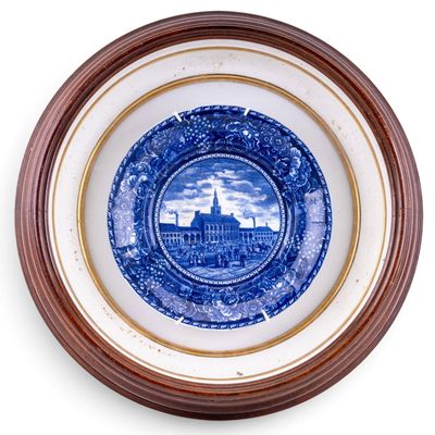Independence Hall Historical Blue Staffordshire