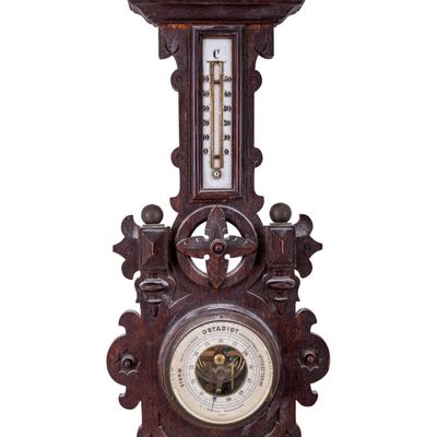 Seronson Elaborately Carved Wall Barometer