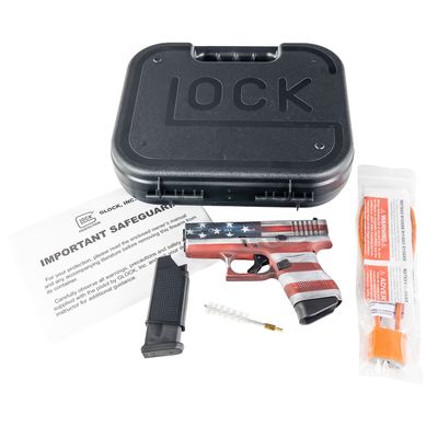 Sale Photo Thumbnail #6: Glock 43 American Flag Pistol Caliber 9MM ADFR473
