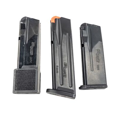 Sale Photo Thumbnail #367: *3 Sig Sauer 9MM Pistol Magazines