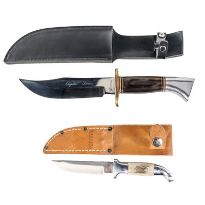 Sale Photo Thumbnail #362: Ruana 21A Sticker Hunting Knife & Frost Bowie