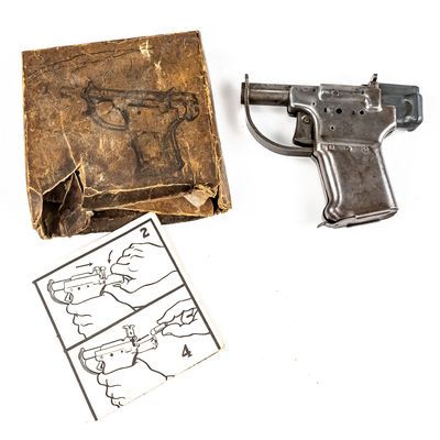 Sale Photo Thumbnail #111: RARE WWII Liberator Pistol w/Original Box (C)
