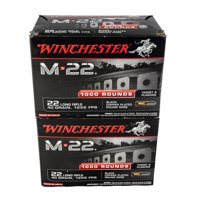 Sale Photo Thumbnail #406: 2000 rds of Caliber .22LR M-22 Ammunition