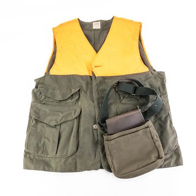 Sale Photo Thumbnail #358: Filson Waxed Canvas Shooting Vest & Trap Pouch
