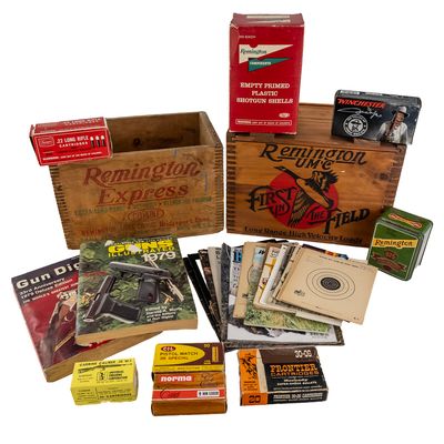 Sale Photo Thumbnail #349: Vintage Ammunition Crates, Catalogs & Boxes