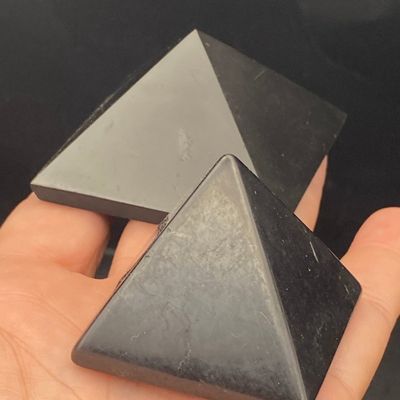 Sale Photo Thumbnail #226: Pyramid, Shungite, Rock, Carving, Collectible, Decor