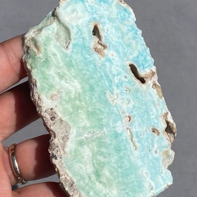 Sale Photo Thumbnail #272: Carribbean Calcite, Rock, Slab, Rough, Lapidary