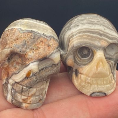 Sale Photo Thumbnail #222: Skull, Rock, Carving, Calcite