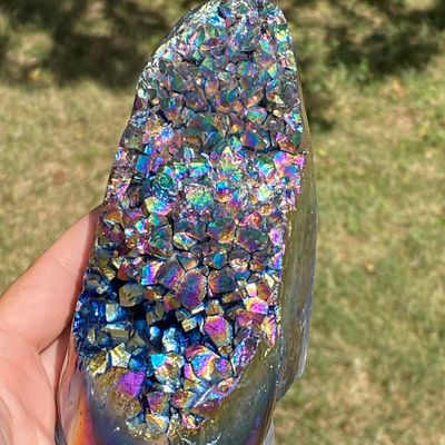 Sale Photo Thumbnail #144: Titanium, Amethyst, Rock, Crystal, Collectible, Decor