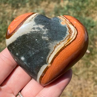 Sale Photo Thumbnail #244: Heart, Jasper, Carving, Rock, Collectible