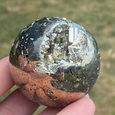 Sale Photo Thumbnail #261: Sphere, Pyrite, Rock, Crystal, Collectible, Decor