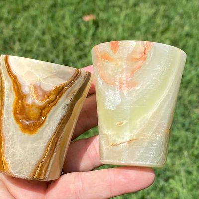 Sale Photo Thumbnail #11: Onyx, Calcite, Rock, Collectible, Glasses, Bar Ware