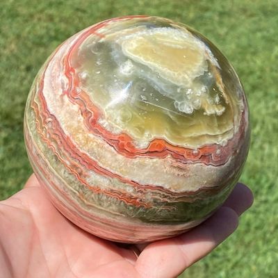 Sale Photo Thumbnail #47: Sphere, Onyx, Rock, Calcite, Collectible, Decor